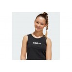 Adidas Performance Essentials Crop Παιδική Αμάνικη Μπλούζα Μαύρη