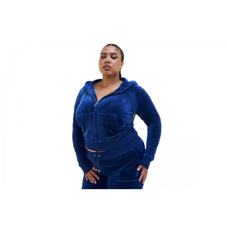 Juicy Couture Zip Through Hoodie With Zip Pull And Jc Ζακέτα Με Κουκούλα Γυν 