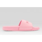 Juicy Couture Logo Embossed Sliders Γυναικείες Παντόφλες Ροζ