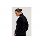 Juicy Couture Velour Half Zip Γυναικεία Μακρυμάνικη Μπλούζα Μαύρη
