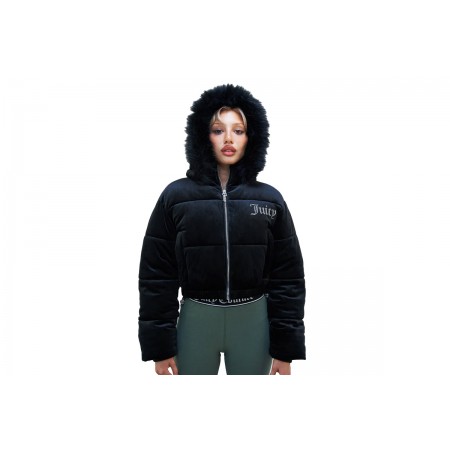 Juicy Couture Classic Velour Μπουφάν Puffer Γυναικείο 
