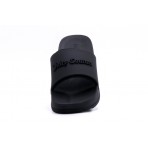 Juicy Couture Breanna Stacked Sliders Γυναικείες Παντόφλες Μαύρες