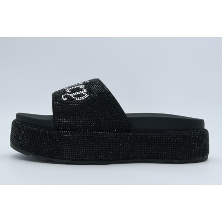 Juicy Couture Stacked Full Diamante Παντόφλες 