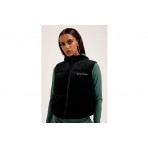 Juicy Couture Cropped Diamante Velour Γυναικείο Αμάνικο Μπουφάν Μαύρο