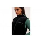 Juicy Couture Cropped Diamante Velour Γυναικείο Αμάνικο Μπουφάν Μαύρο