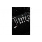 Juicy Couture Velour Longline Γυναικείο Μπουφάν Puffer Μαύρο