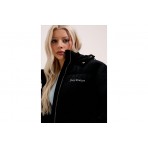 Juicy Couture Velour Longline Γυναικείο Μπουφάν Puffer Μαύρο