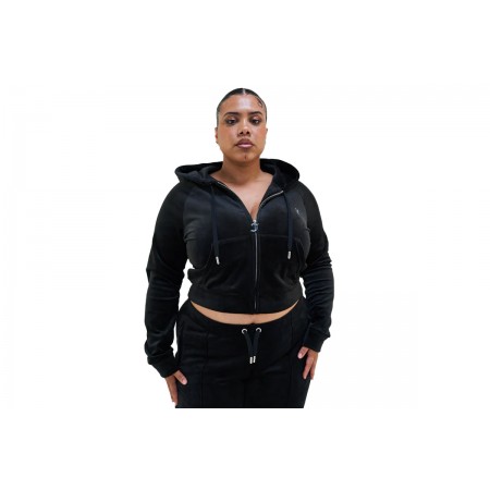 Juicy Couture Classic Velour Hoodie With Juicy Logo Ζακέτα Με Κουκούλα Γυν 