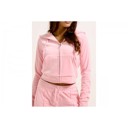 Juicy Couture Diamante Velour Ζακέτα Βελουτέ Γυναικεία 