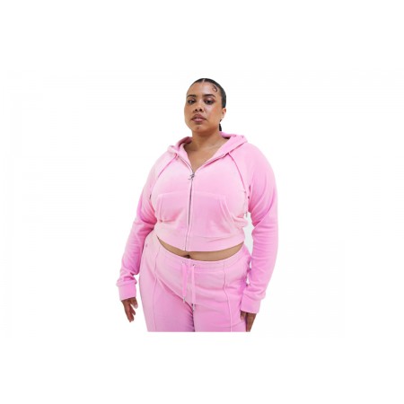 Juicy Couture Classic Velour Hoodie With Juicy Logo Ζακέτα Με Κουκούλα Γυν 