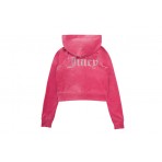 Juicy Couture Classic Velour Γυναικεία Ζακέτα Με Κουκούλα Βελουτέ