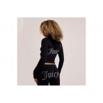 Juicy Couture Oola Diamante Jersey Ζακέτα Βαμβακερή Γυναικεία (JCWAS126306 101)