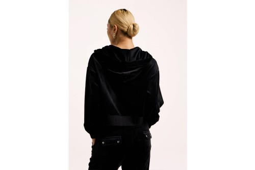 Juicy Couture Madison Outline Diamante Ζακέτα Βελουτέ Γυναικεία (JCWAS225306 101)