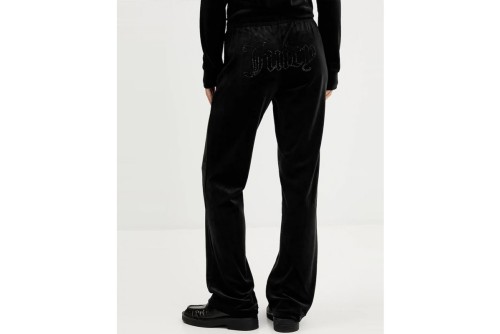 Juicy Couture Tina Velour Outline Diamante Παντελόνι Φόρμας Γυναικείο (JCWBJ126327 101)