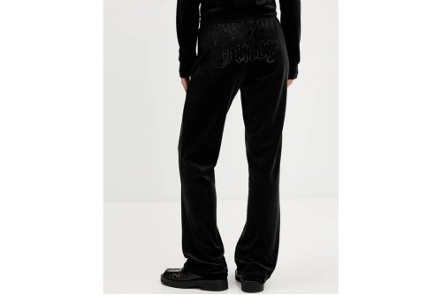 Juicy Couture Tina Velour Outline Diamante Παντελόνι Φόρμας Γυναικείο (JCWBJ126327 101)