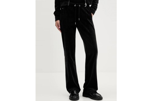 Juicy Couture Tina Velour Outline Diamante Παντελόνι Φόρμας Γυναικείο (JCWBJ126327 101)