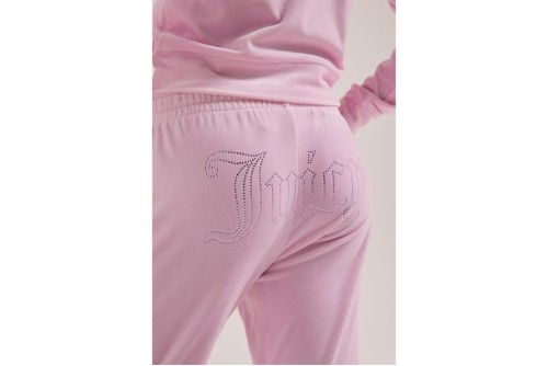 Juicy Couture Tina Velour Outline Diamante Παντελόνι Φόρμας Γυναικείο (JCWBJ126327 381)