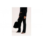 Juicy Couture Outline Diamante Wide Leg Γυναικείο Παντελόνι Φόρμας Μαύρο