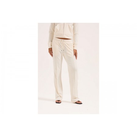 Juicy Couture Outline Diamante Wide Leg Γυναικείο Παντελόνι Φόρμας Ζαχαρί