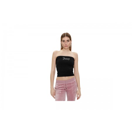 Juicy Couture Jersey Babey Bandeau Μπλούζα Αμάνικη Γυναικεία 