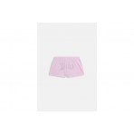 Juicy Couture Tamia Velour Outline Diamante Γυναικείο Αθλητικό Σορτς Ροζ