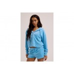 Juicy Couture Tamia Velour Outline Diamante Γυναικείο Αθλητικό Σορτς Γαλάζιο