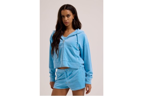 Juicy Couture Tamia Velour Outline Diamante Σορτς Αθλητικό Γυναικείο (JCWHS126305 537)
