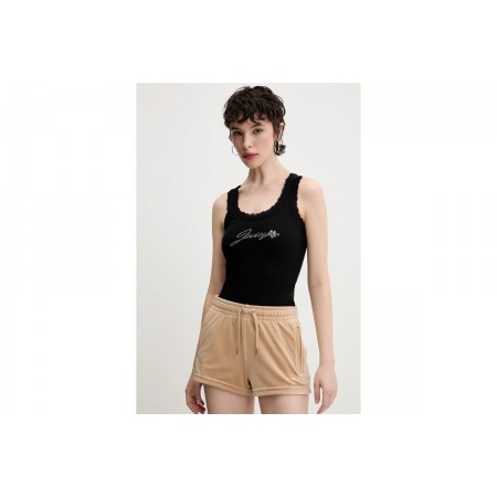 Juicy Couture Rib Lace V Juicy Hibiscus Μπλούζα Αμάνικη Γυναικεία 