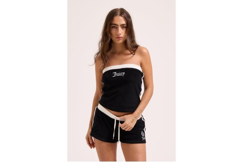 Juicy Couture Applique Terry Boob Tube Top Αμάνικο Γυναικείο (JCWSC126314 101)