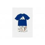 Adidas Performance Seasonal Essentials Fun Παιδικό Σετ Κοντομάνικη Μπλούζα - Σορτς Ρουά, Λευκό