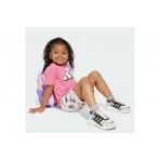 Adidas Performance Seasonal Essentials Fun Παιδικό Σετ Κοντομάνικη Μπλούζα - Σορτς Ροζ, Λευκό