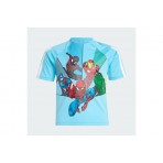 Adidas Performance Marvel Spider-Man Παιδικό Κοντομάνικο Τ-Shirt Γαλάζιο