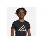 Adidas Performance Logo Graphic Παιδικό Κοντομάνικο T-Shirt Μαύρο