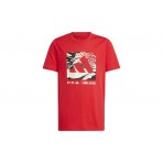 Adidas Performance Camo Graphic Παιδικό Κοντομάνικο T-Shirt Κόκκινο