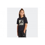 Adidas Performance Camo Logo Παιδικό Κοντομάνικο T-Shirt Μαύρο