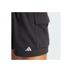 Adidas Performance Essentials Small Logo French Terry Γυναικείο Cargo Σορτς Μαύρο