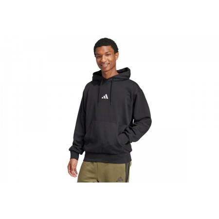 Adidas Performance Feelcozy Ανδρικό Φούτερ με Κουκούλα Μαύρο