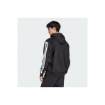 Adidas Performance Essentials 3-Stripes Fleece Ανδρικό Φούτερ με Κουκούλα