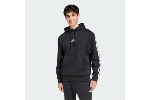 Adidas Performance Essentials 3-Stripes Fleece Hoodie Ανδρικό (JE6297)
