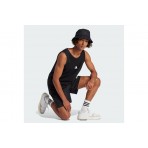 Adidas Performance Essentials Small Logo Ανδρική Αμάνικη Μπλούζα Μαύρη