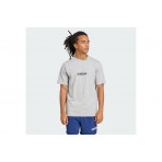 Adidas Performance Essentials Linear Single Jersey Ανδρικό Κοντομάνικο T-Shirt Γκρι