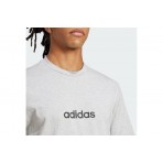 Adidas Performance Essentials Linear Single Jersey Ανδρικό Κοντομάνικο T-Shirt Γκρι