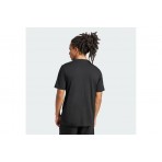 Adidas Performance Essentials Small Logo Single Jersey Ανδρικό Κοντομάνικο T-Shirt Μαύρο