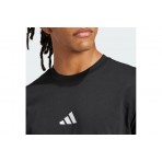 Adidas Performance Essentials Small Logo Single Jersey Ανδρικό Κοντομάνικο T-Shirt Μαύρο