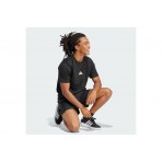 Adidas Performance Essentials Small Logo Single Jersey Ανδρικό Κοντομάνικο T-Shirt Μαύρο