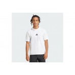Adidas Performance Essentials Small Logo Single Jersey Ανδρικό Κοντομάνικο T-Shirt Λευκό