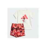 Adidas Performance Disney Mickey Mouse Βρεφικό - Παιδικό Σετ Κοντομάνικη Μπλούζα - Σορτς