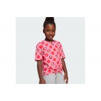 Adidas Performance Disney Minnie Mouse Παιδικό Σετ Κοντομάνικη Μπλούζα - Κολάν Φούξια, Κόκκινο, Γκρι