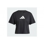 Adidas Train Essentials Big Logo Κοντομάνικο T-Shirt Μαύρο