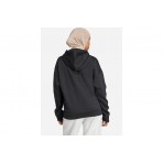 Adidas Performance Linear Fleece Γυναικείο Φούτερ με Κουκούλα Μαύρο